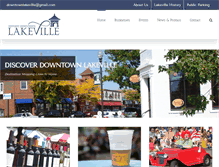 Tablet Screenshot of downtownlakeville.com